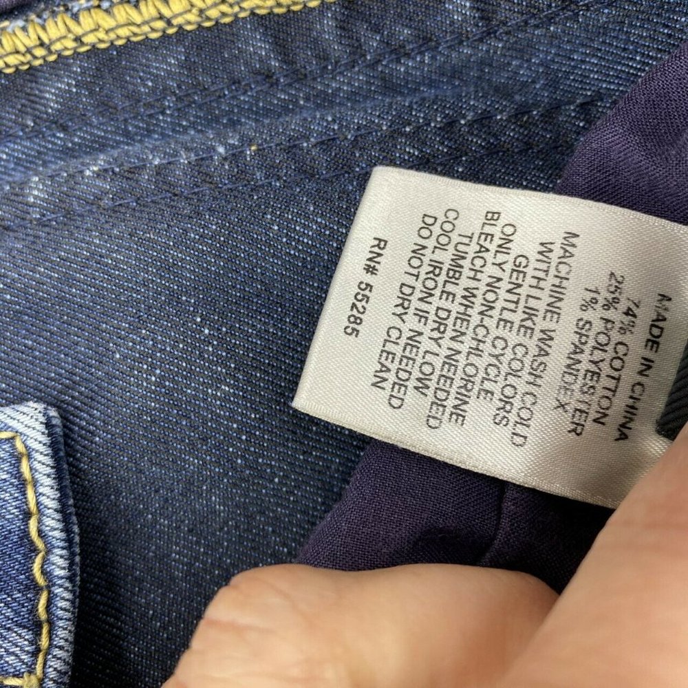 Express Bootcut Jeans Size 6 Stretch Medium Wash - Picture 6 of 7